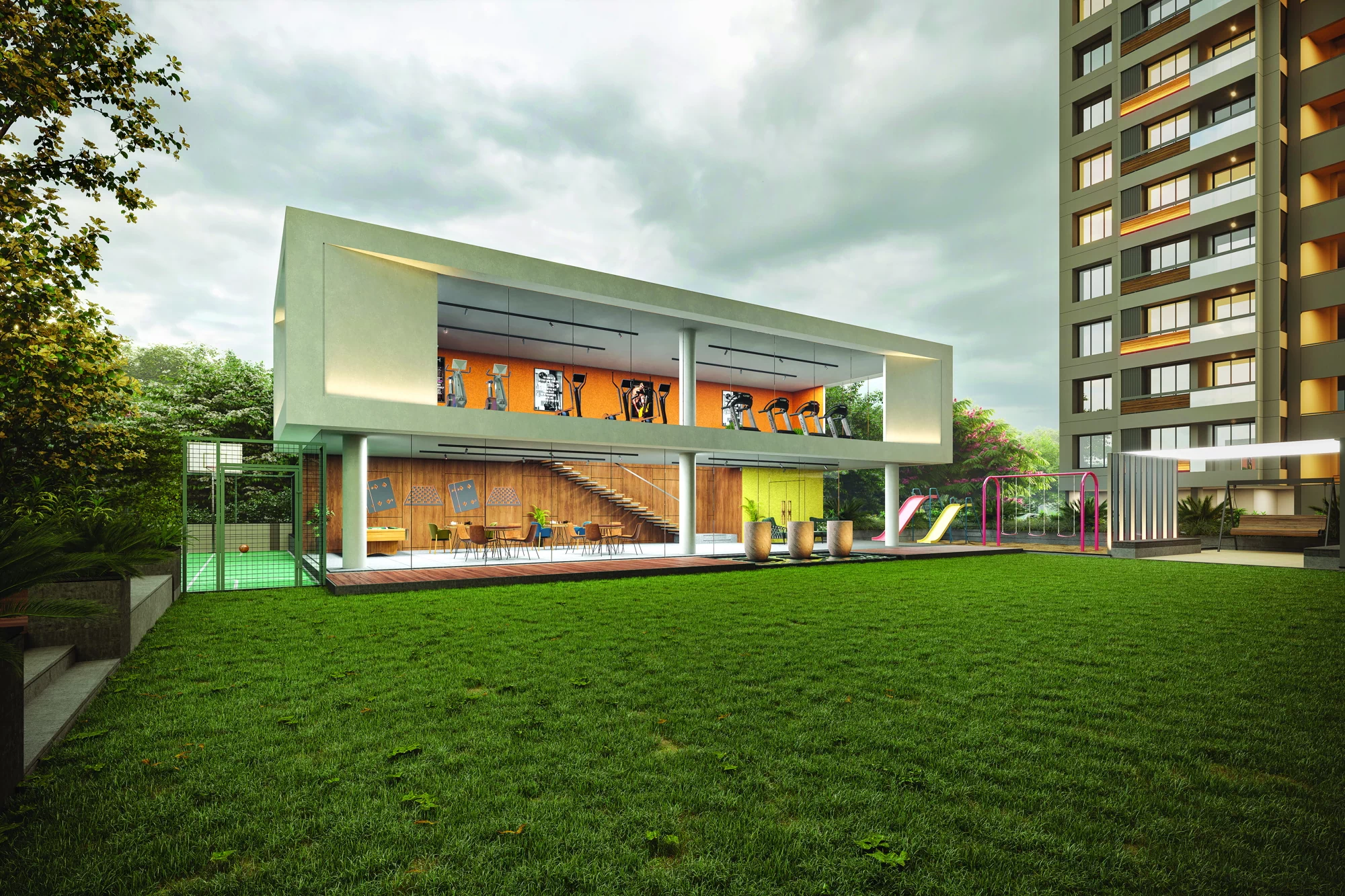 Club House Front View